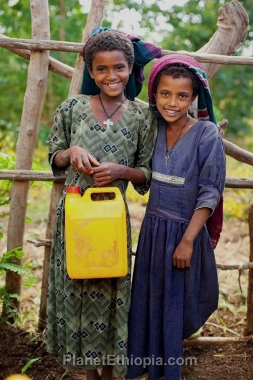 Two Cute Village Girls